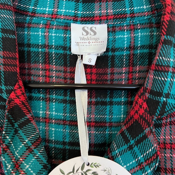 NWT Bridesmaid Flannel PJs - Picture 2 of 5